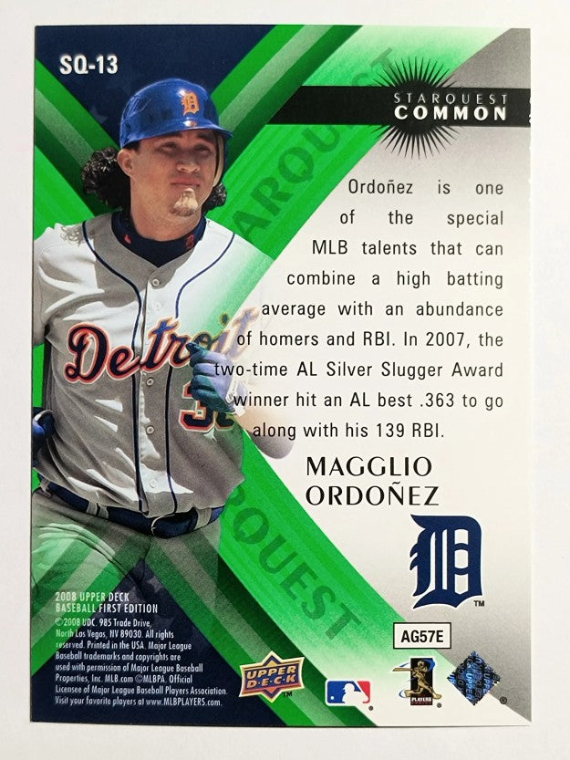2008 Upper Deck First Edition StarQuest #SQ13 Magglio Ordonez