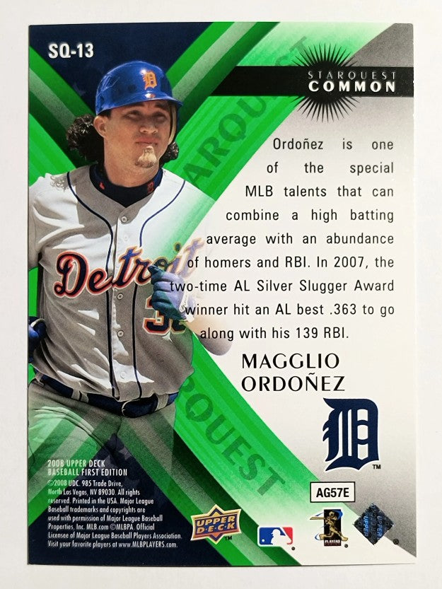 2008 Upper Deck First Edition StarQuest #SQ13 Magglio Ordonez