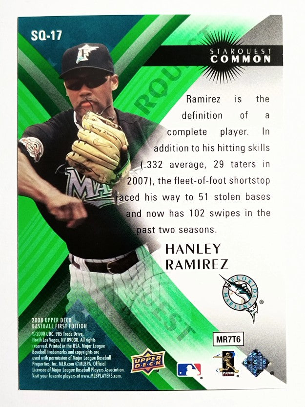 2008 Upper Deck First Edition StarQuest #SQ17 Hanley Ramirez
