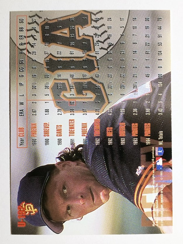 1995 Fleer Update #192 Mark Dewey