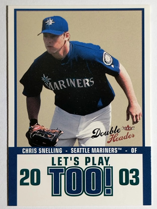 2003 Fleer Double Header Let's Play Too #1 Chris Snelling