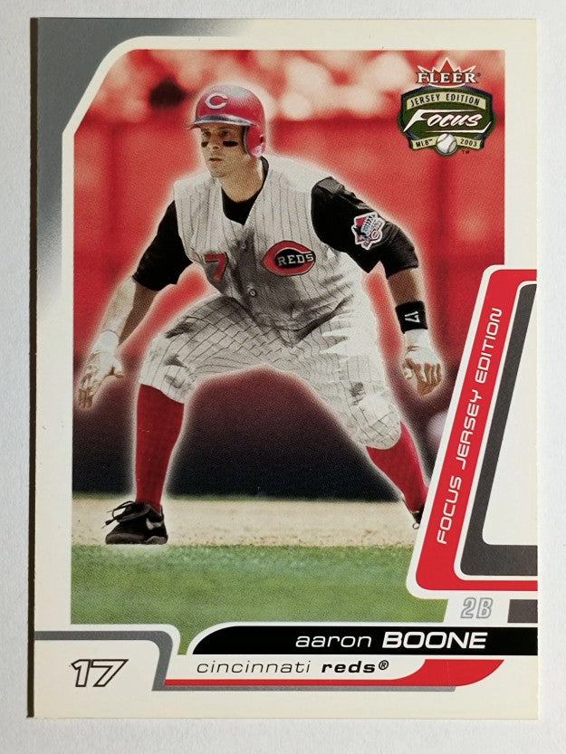 2003 Fleer Focus JE #66 Aaron Boone