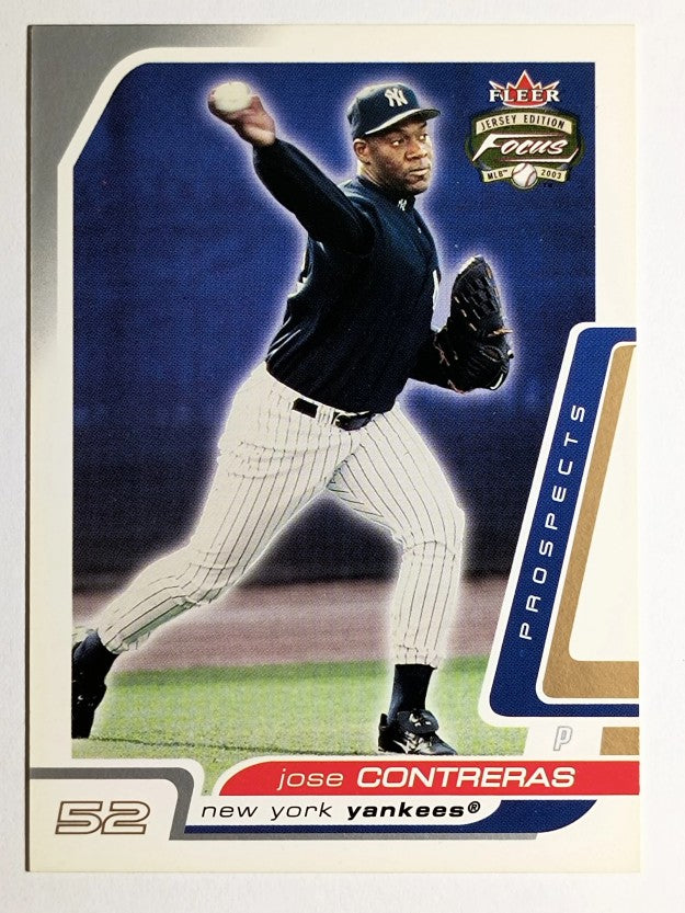 2003 Fleer Focus JE #180 Jose Contreras HP RC
