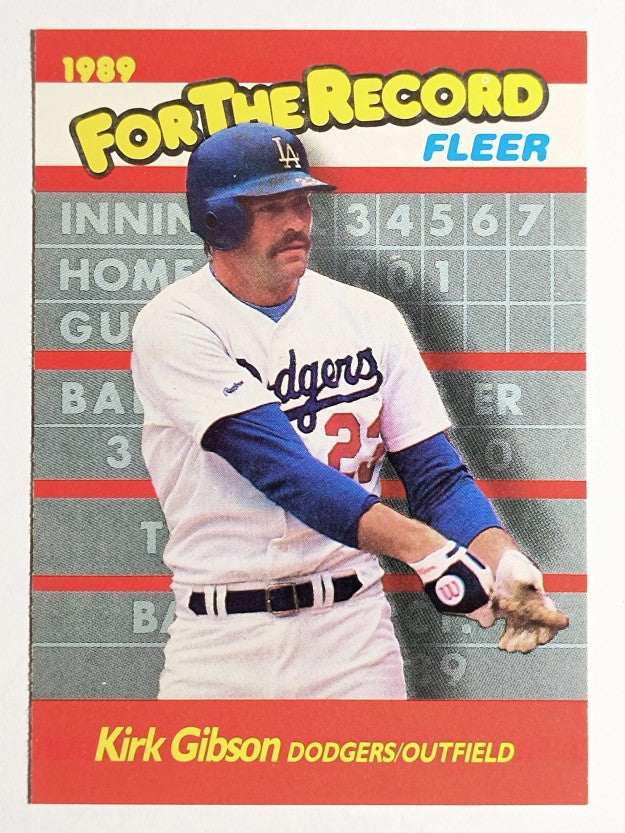 1989 Fleer For The Record #4 Kirk Gibson