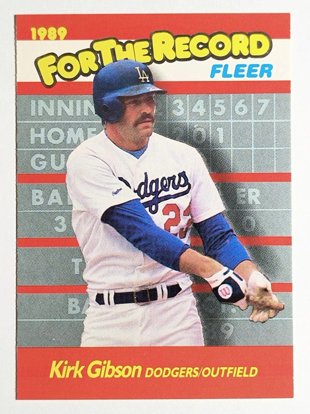 1989 Fleer For The Record #4 Kirk Gibson
