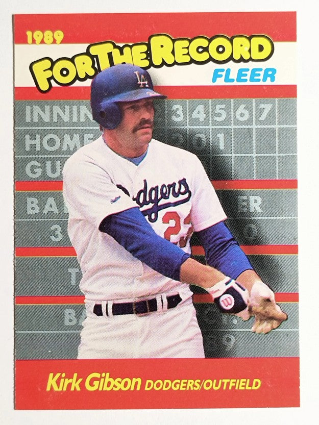 1989 Fleer For The Record #4 Kirk Gibson