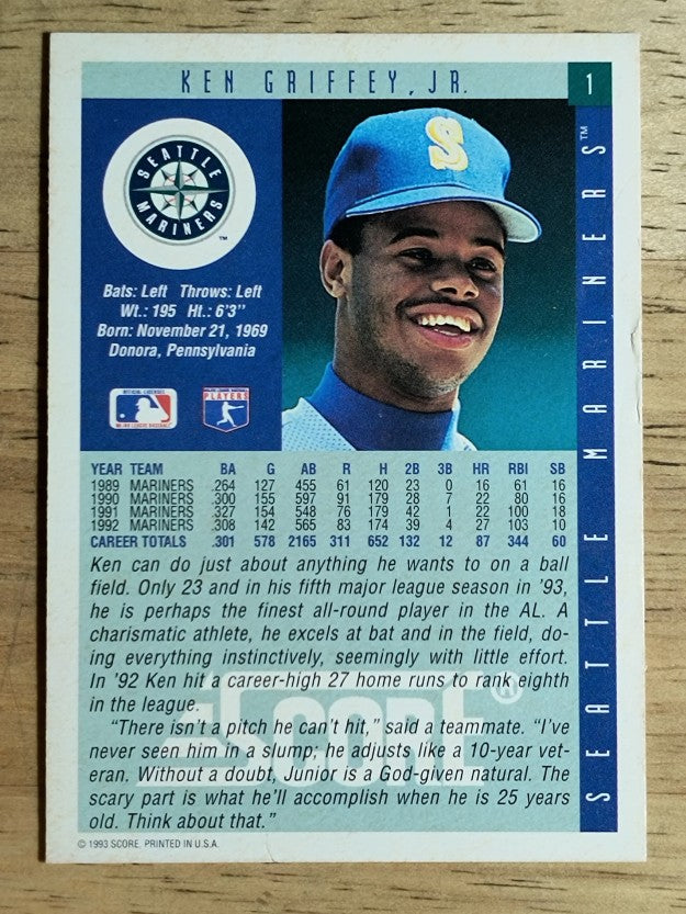 1993 Score #1 Ken Griffey Jr.