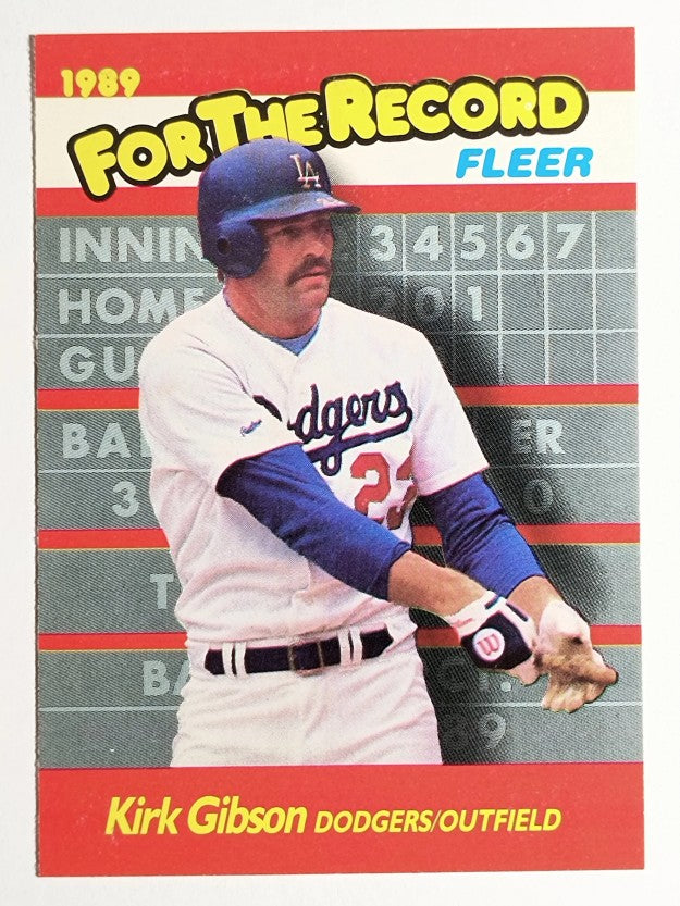 1989 Fleer For The Record #4 Kirk Gibson