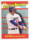 1989 Fleer For The Record #4 Kirk Gibson