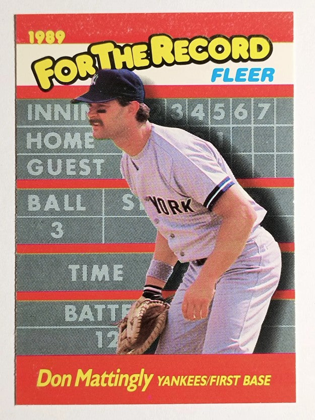 1989 Fleer For The Record #6 Don Mattingly (EXMT)