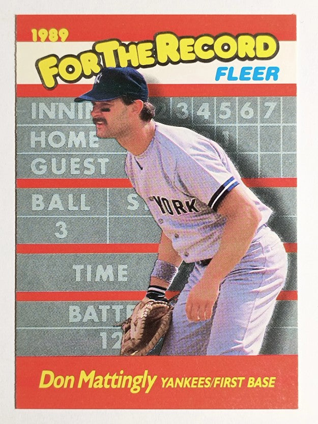 1989 Fleer For The Record #6 Don Mattingly