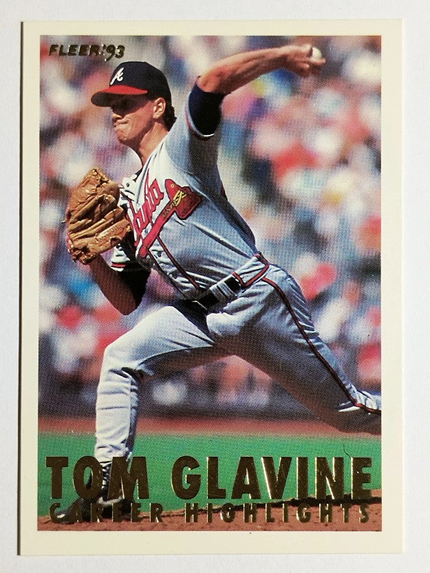 1993 Fleer Glavine #8B Tom Glavine/Facing left