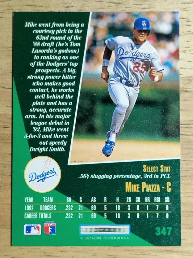 1993 Select #347 Mike Piazza