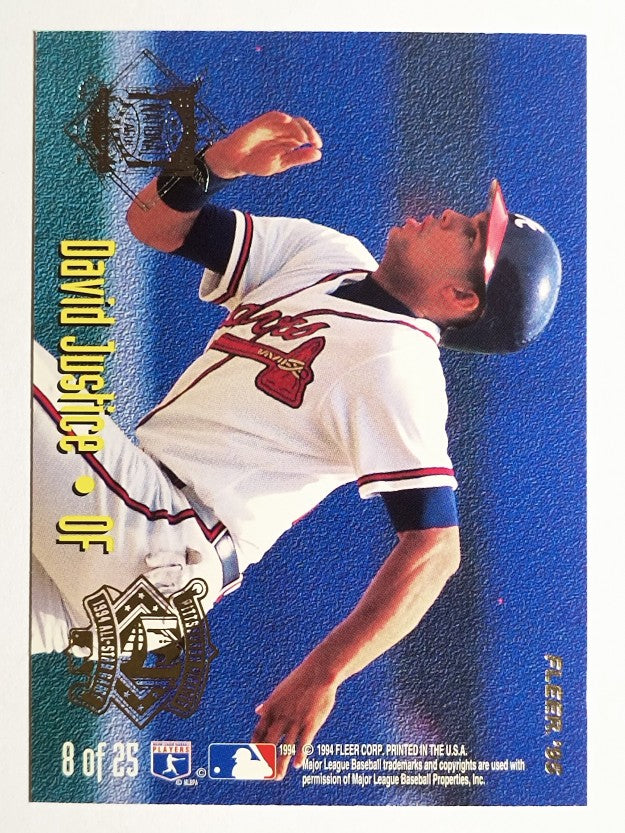 1995 Fleer All-Stars #8 Kirby Puckett/David Justice