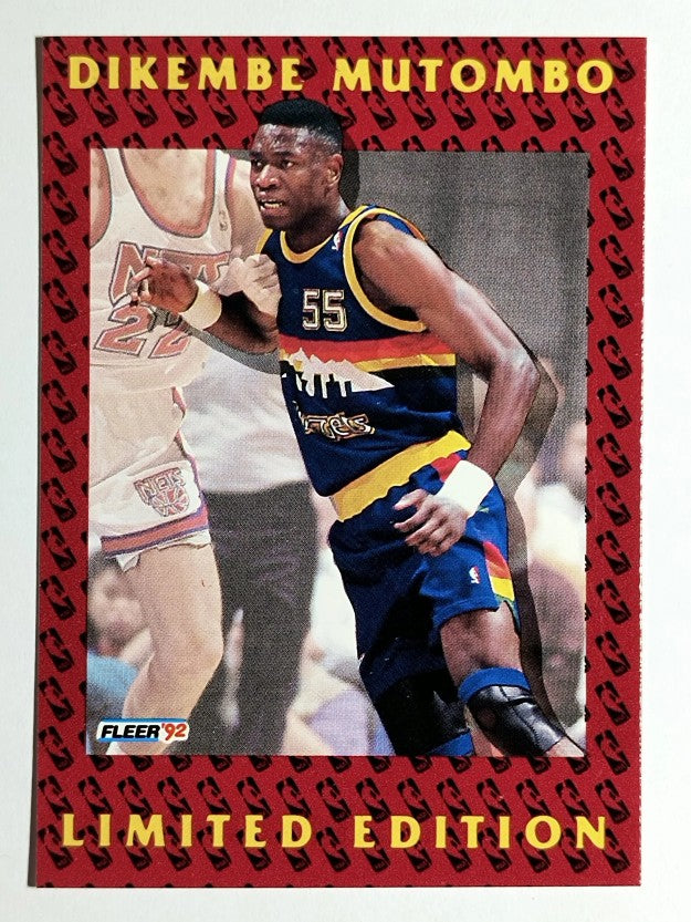 1991-92 Fleer Dikembe Mutombo #9 Dikembe Mutombo/Work Habits