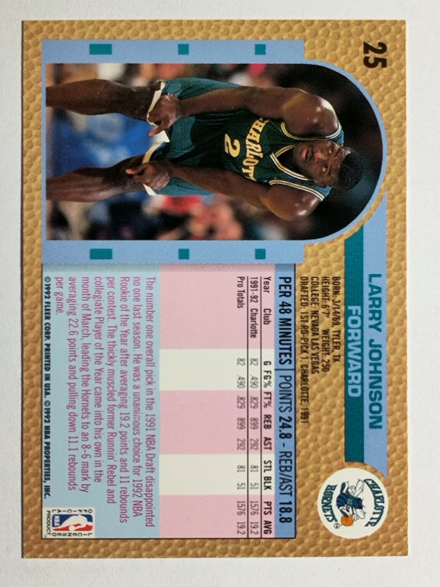 1992-93 Fleer #25 Larry Johnson