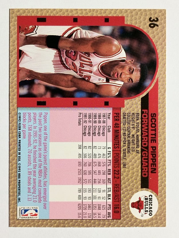 1992-93 Fleer #36 Scottie Pippen (NM)
