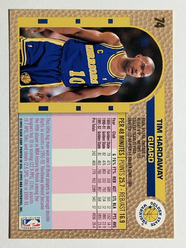 1992-93 Fleer #74 Tim Hardaway