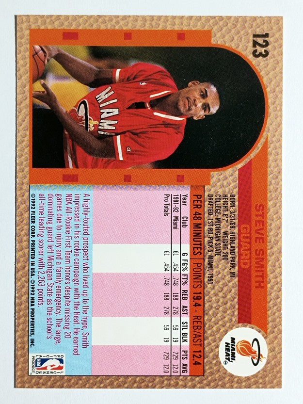 1992-93 Fleer #123 Steve Smith