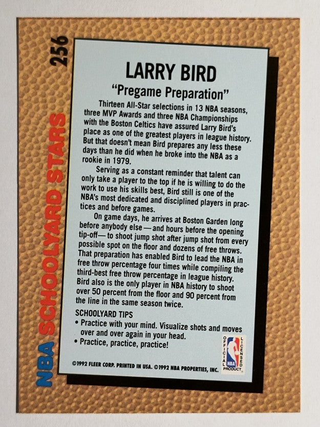 1992-93 Fleer #256 Larry Bird SY (NM)