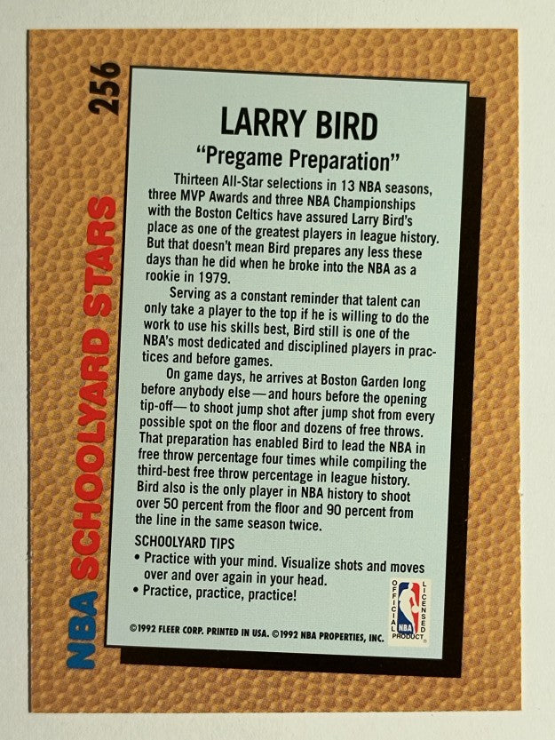 1992-93 Fleer #256 Larry Bird SY