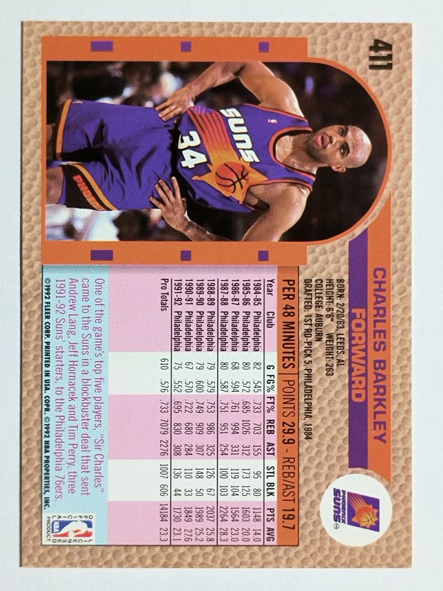1992-93 Fleer #411 Charles Barkley