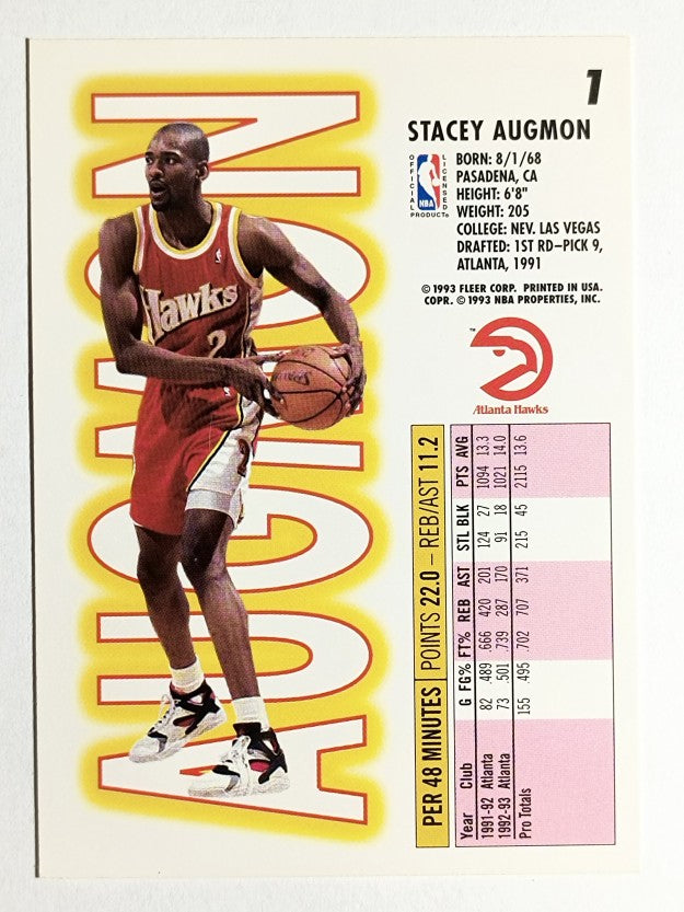 1993-94 Fleer #1 Stacey Augmon
