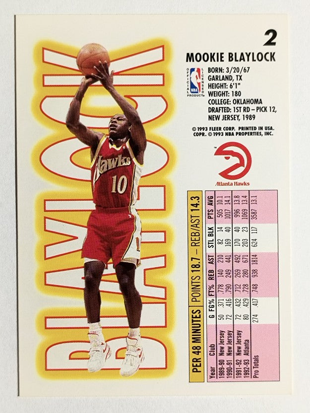 1993-94 Fleer #2 Mookie Blaylock