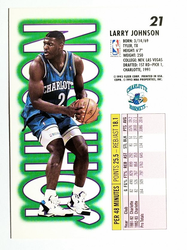 1993-94 Fleer #21 Larry Johnson