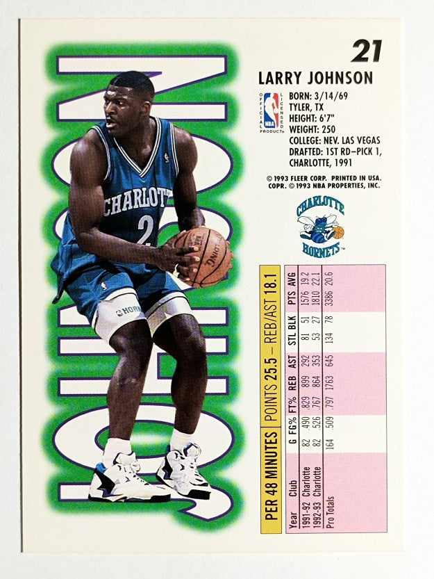 1993-94 Fleer #21 Larry Johnson