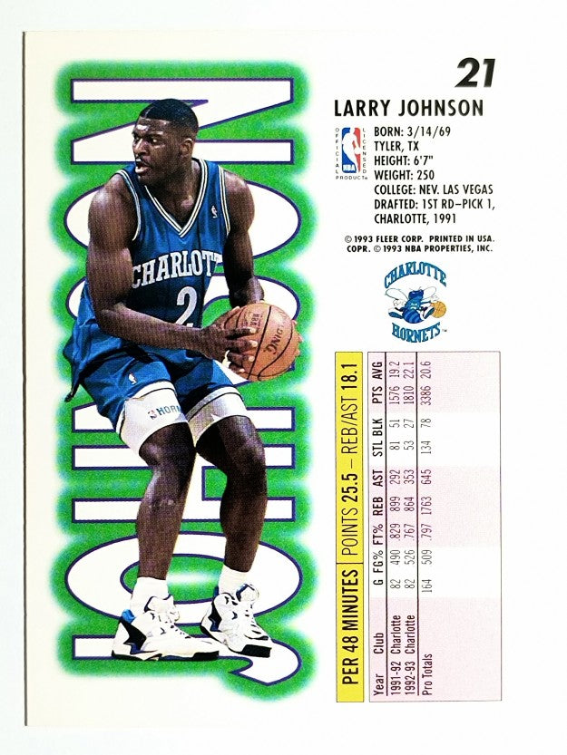 1993-94 Fleer #21 Larry Johnson