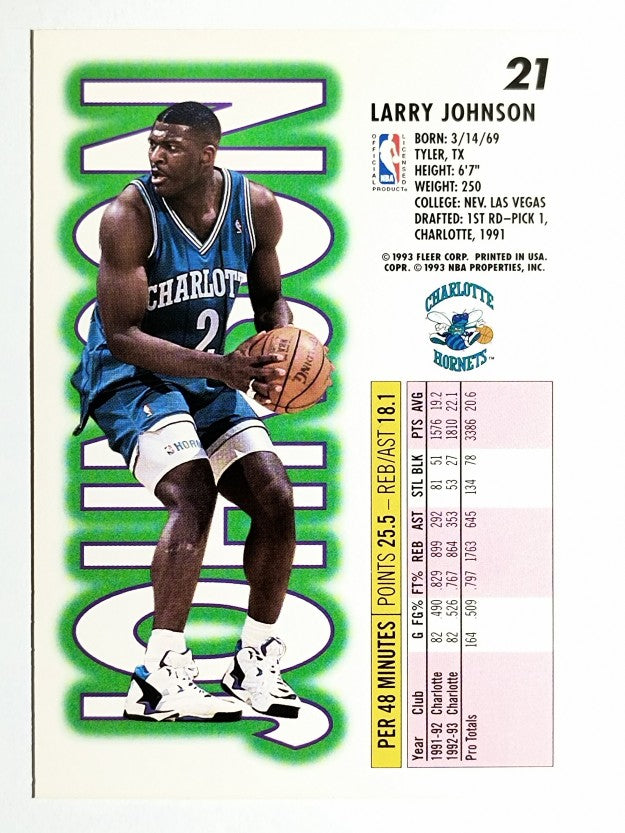 1993-94 Fleer #21 Larry Johnson