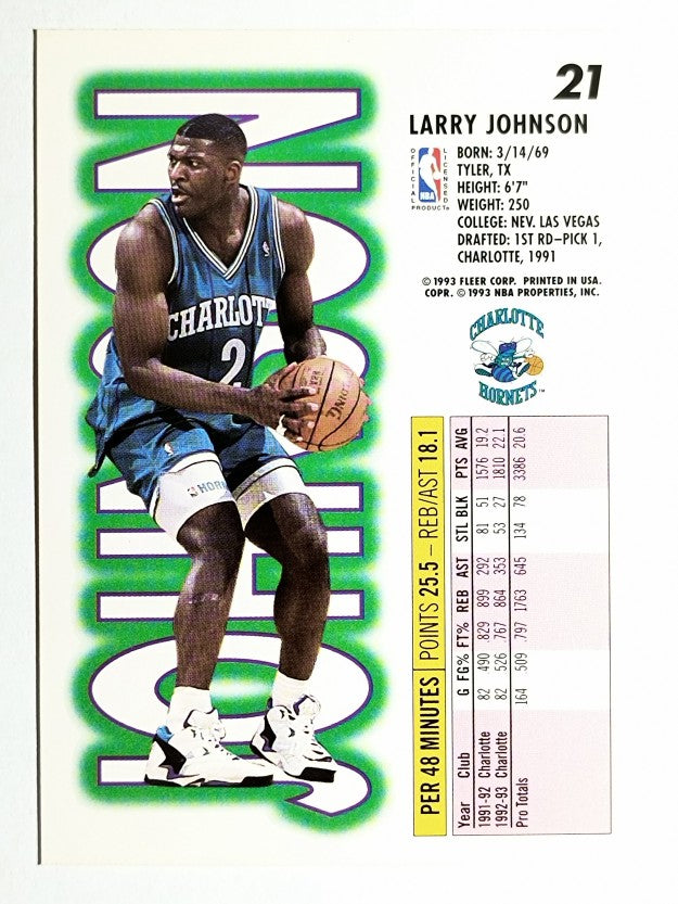 1993-94 Fleer #21 Larry Johnson