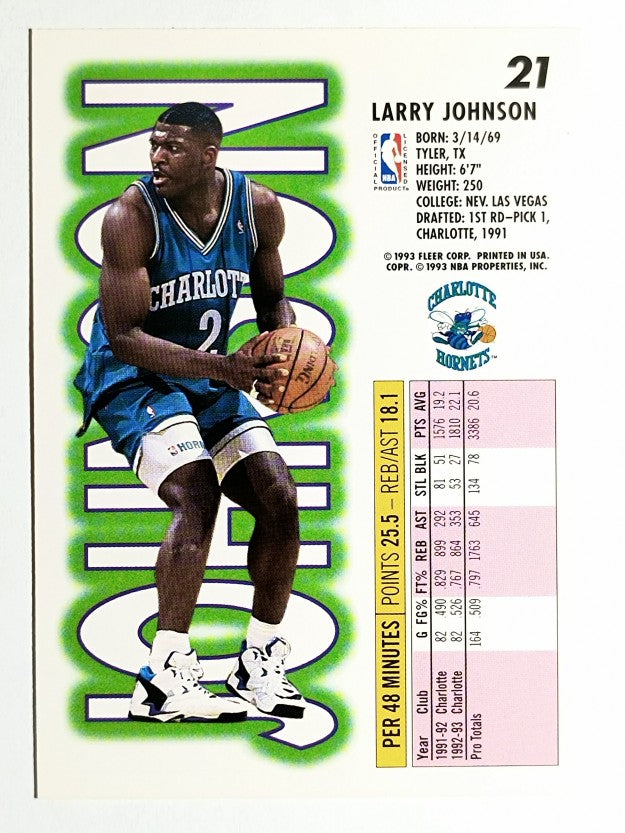 1993-94 Fleer #21 Larry Johnson