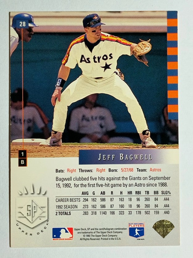 1993 SP #28 Jeff Bagwell