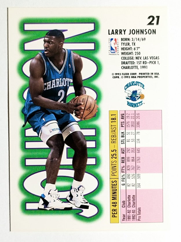 1993-94 Fleer #21 Larry Johnson