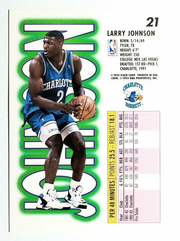 1993-94 Fleer #21 Larry Johnson