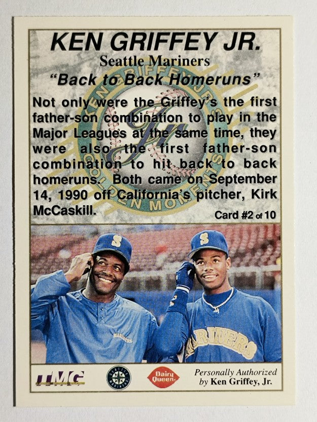 1994 Griffey Dairy Queen #2 Ken Griffey Jr./Back to Back Home Runs