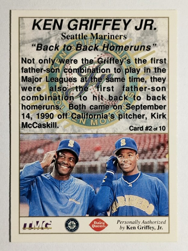 1994 Griffey Dairy Queen #2 Ken Griffey Jr./Back to Back Home Runs