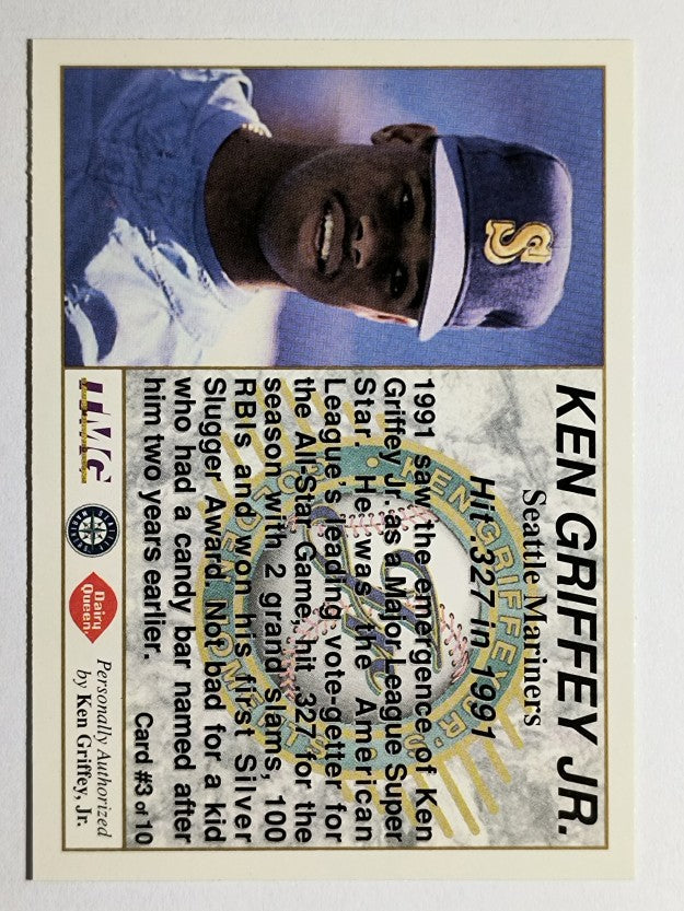 1994 Griffey Dairy Queen #3 Ken Griffey Jr./Hit .327 in 1991