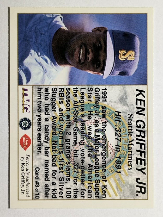 1994 Griffey Dairy Queen #3 Ken Griffey Jr./Hit .327 in 1991