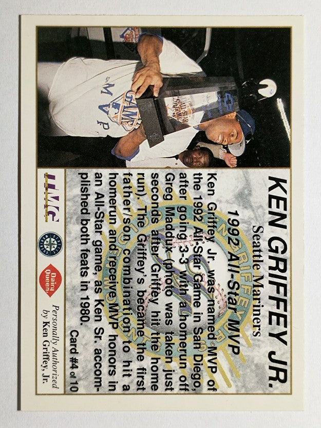 1994 Griffey Dairy Queen #4 Ken Griffey Jr./1992 All-Star MVP