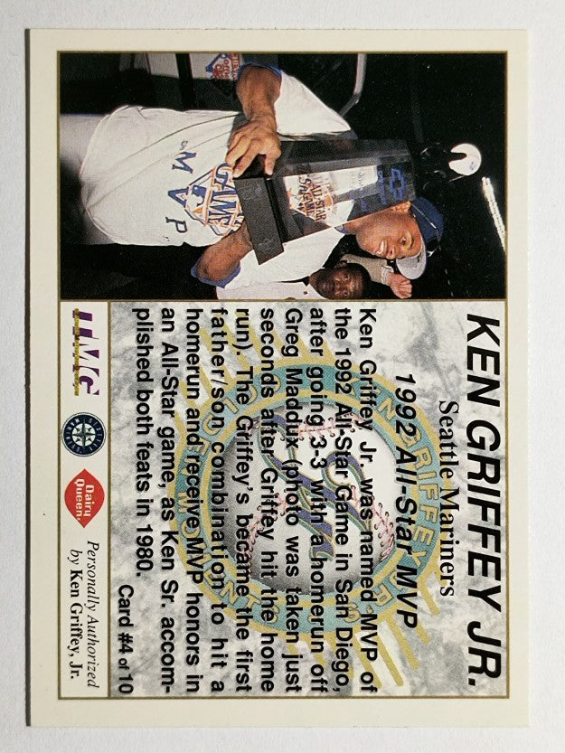 1994 Griffey Dairy Queen #4 Ken Griffey Jr./1992 All-Star MVP