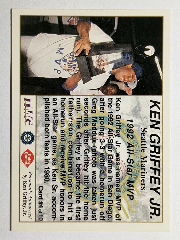 1994 Griffey Dairy Queen #4 Ken Griffey Jr./1992 All-Star MVP