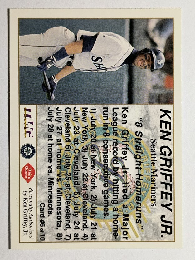 1994 Griffey Dairy Queen #6 Ken Griffey Jr./8 Straight Home Runs