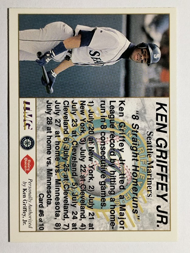 1994 Griffey Dairy Queen #6 Ken Griffey Jr./8 Straight Home Runs