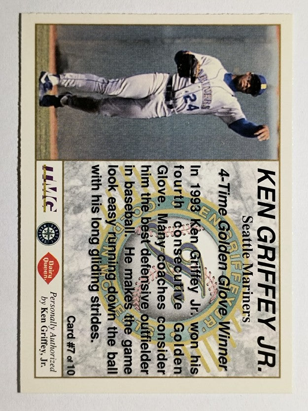 1994 Griffey Dairy Queen #7 Ken Griffey Jr./4-Time Gold Glove Winner