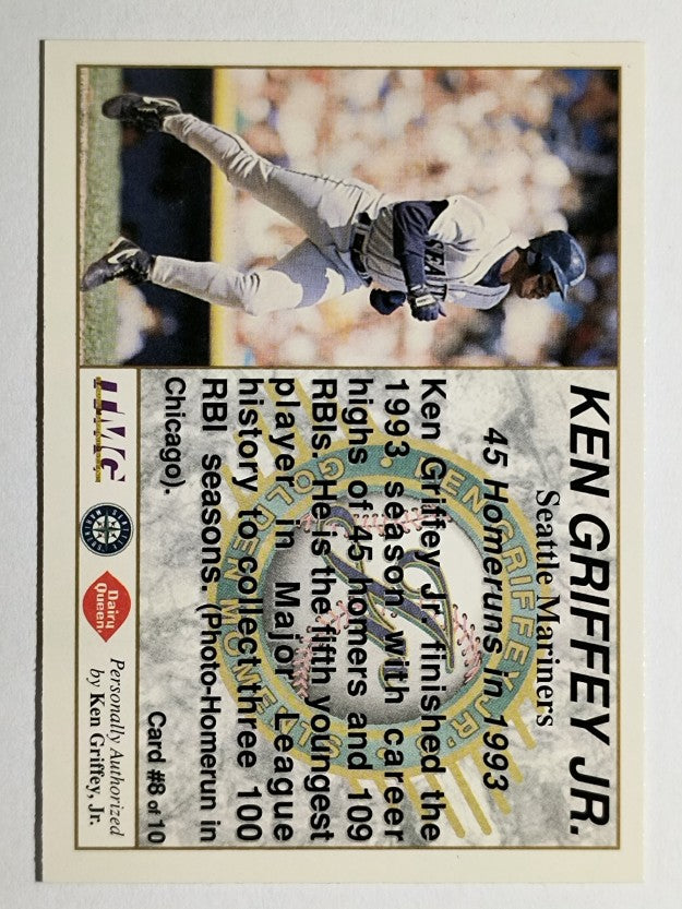 1994 Griffey Dairy Queen #8 Ken Griffey Jr./45 Home Runs in 1993