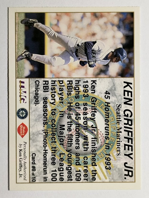 1994 Griffey Dairy Queen #8 Ken Griffey Jr./45 Home Runs in 1993