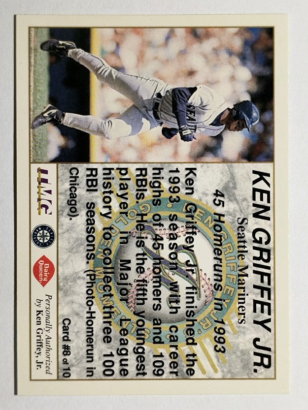 1994 Griffey Dairy Queen #8 Ken Griffey Jr./45 Home Runs in 1993
